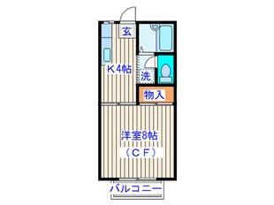 レリッシュ黒松の物件間取画像